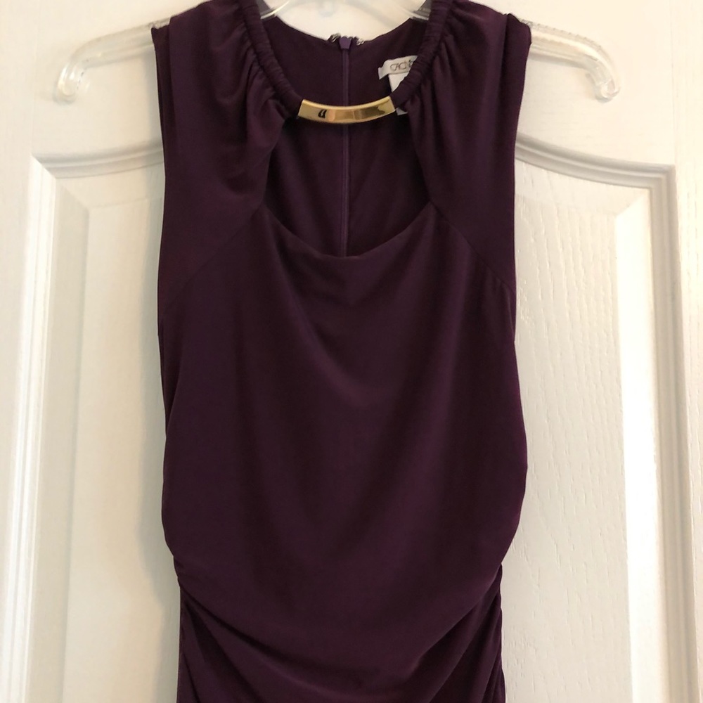 Elegant eggplant gown
